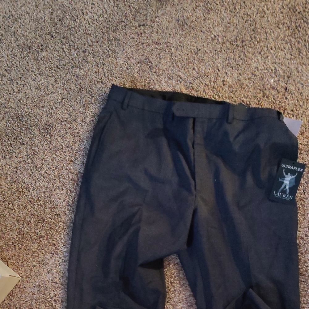 Ralph Lauren Lauren Classic Charcoal Dress Pants